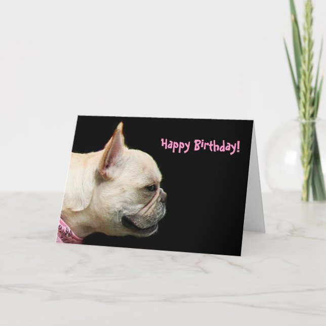 Bonne carte d'accueil pour Bulldog (Devant)