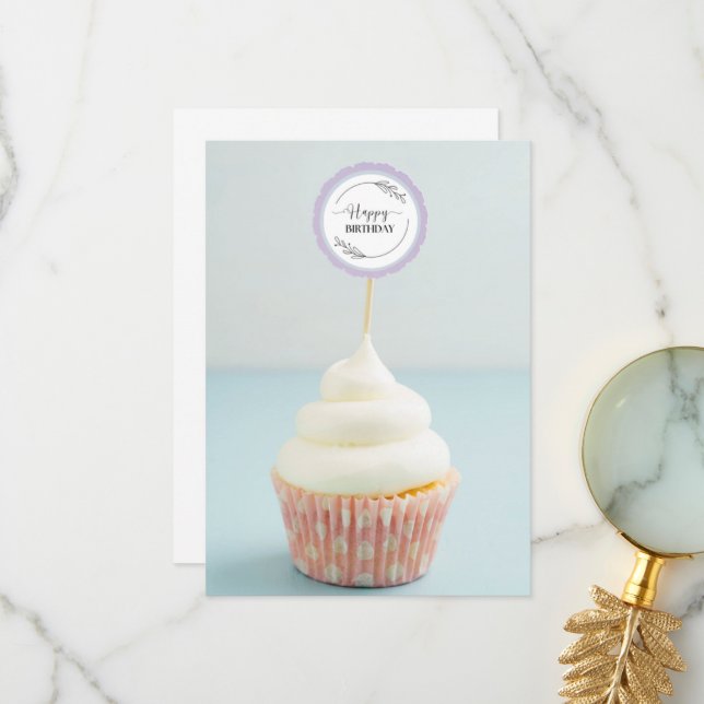 Bonne carte d'anniversaire (Devant/Arrière en situation)