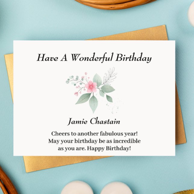 Bonne carte d'anniversaire (Happy Birthday Card)