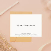 Bonne carte d'anniversaire