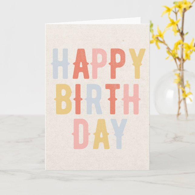 Bonne carte d'anniversaire (Fleur jaune)