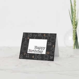 Bonne carte d'anniversaire