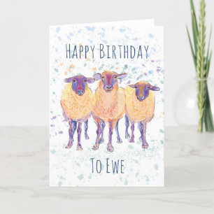 Bonne carte d'anniversaire à l'Ewe
