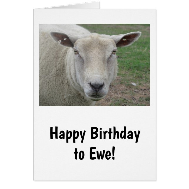 Bonne carte d'anniversaire à l'Ewe (Devant)