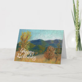 Bonne carte d'anniversaire automne