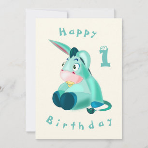 Bonne carte d'anniversaire - Bébé Donkey - Votre â