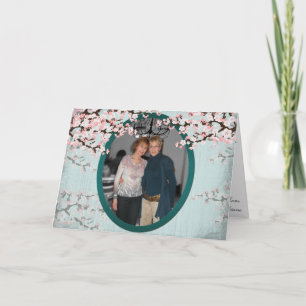 Bonne carte d'anniversaire - Cherry Blossom Vintag