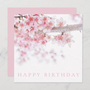 BONNE CARTE D'ANNIVERSAIRE : CHERRY BLOSSOMS