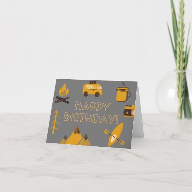 Bonne carte d'anniversaire de Camper (Devant)
