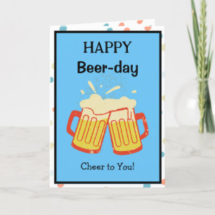 Bonne Carte d'Anniversaire de la journée de la biè