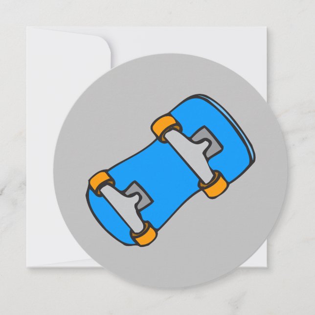 Bonne carte d'anniversaire de skateboard (Devant)