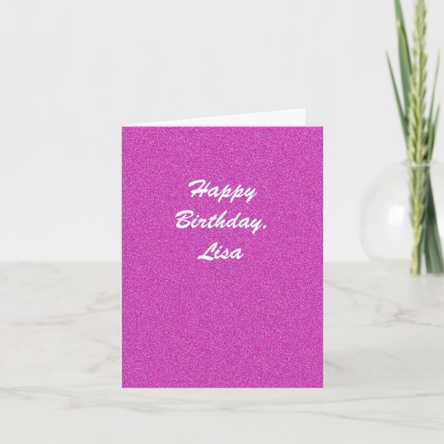 Bonne carte d'anniversaire Hot Pink Pointilze (Devant)