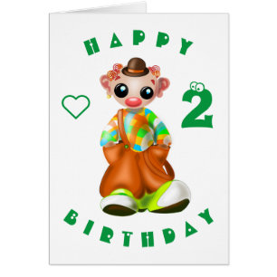 Bonne carte d'anniversaire Little Clown - Personna