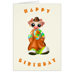 Bonne carte d'anniversaire Petit Clown