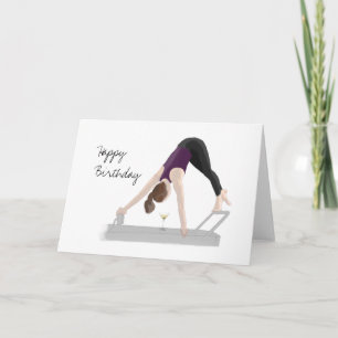 Bonne carte d'anniversaire Pilates Reformateur
