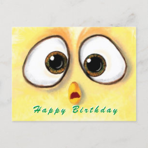 Bonne carte d'anniversaire Poulets surpris grands