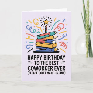 Bonne carte d'anniversaire pour collègue
