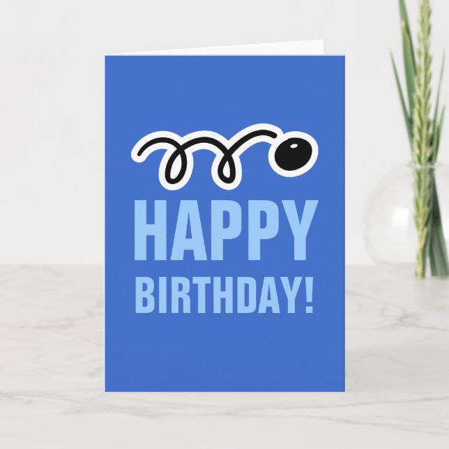 Bonne carte d'anniversaire pour joueur de squash e (Devant)