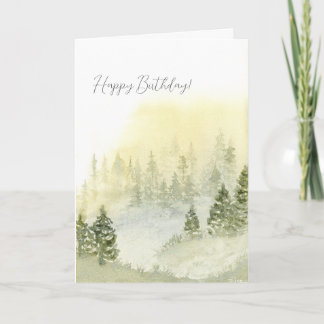 Bonne Carte D'Anniversaire Pour Lui, Montagnes Mis