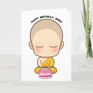 Bonne carte d'anniversaire Shifu mignonne