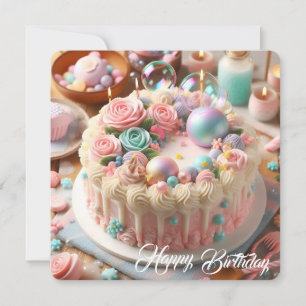 Bonne carte d'appartement d'anniversaire pour les 