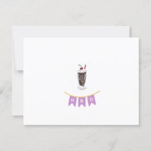 Bonne carte d'art minimaliste d'anniversaire Neutr