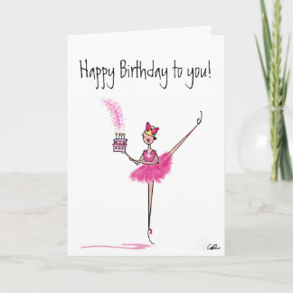 Bonne carte de ballet d'anniversaire !