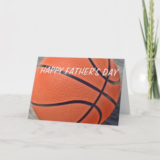 Bonne carte de basket-ball Fête des pères (Devant)