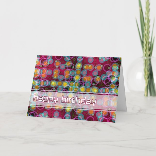 Bonne carte de bulles d'anniversaire (Devant)