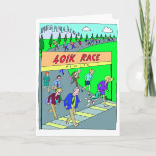Bonne carte de chance pour Marathon Runner - 401K 
