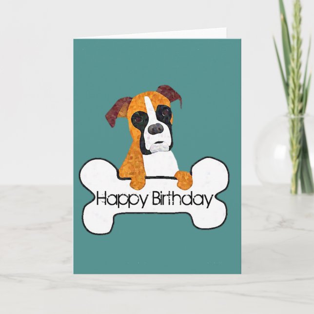 Bonne carte de chien de boîte d'anniversaire (Devant)