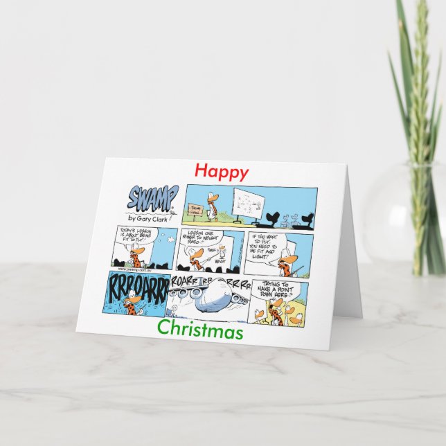 Bonne carte de dessin de l'aviation Christmas (Devant)