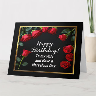 Bonne carte de femme Red Rose Anniversaire