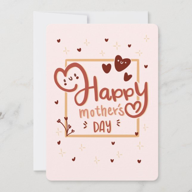 Bonne carte de fête des mères (Devant)