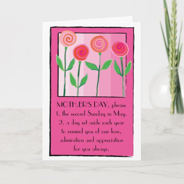 Bonne carte de fête des mères de tous ! (Devant)