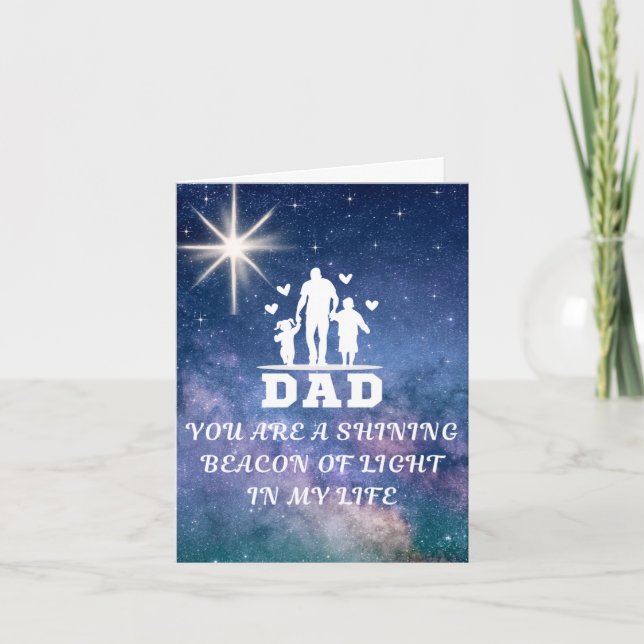 Bonne carte de Fête des pères, papa, tu es le meil (Devant)