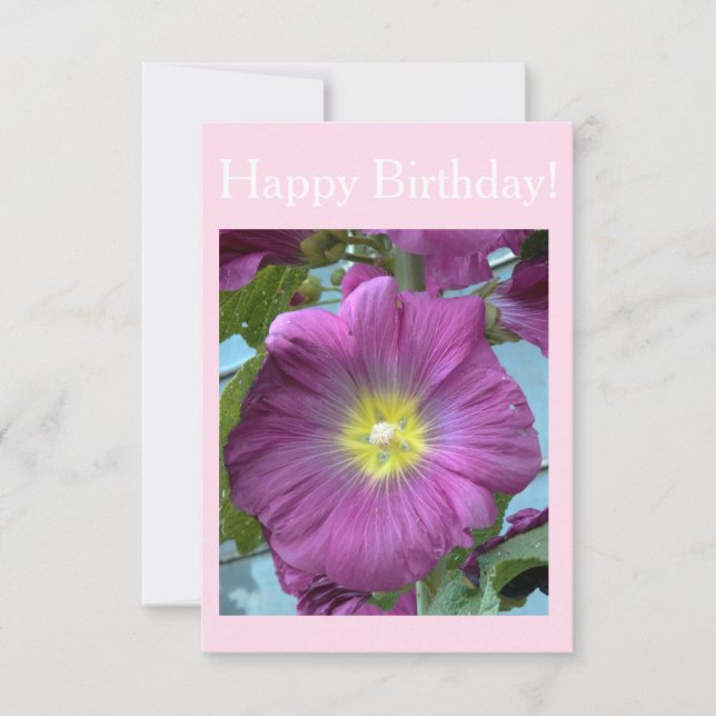 Bonne carte de fleurs d'anniversaire (Devant)