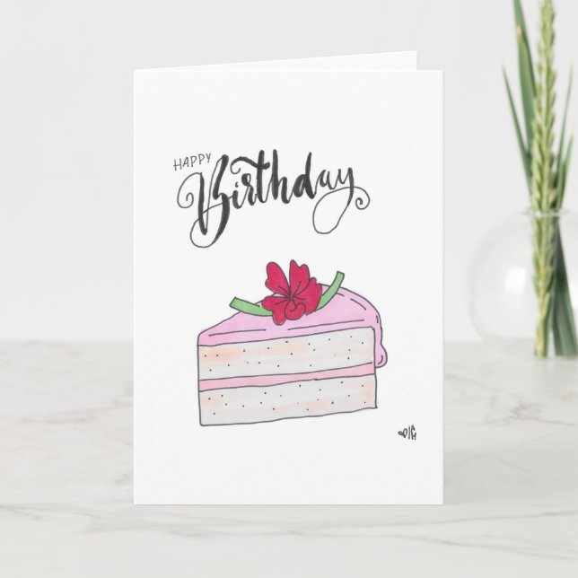 Bonne carte de gâteau 1 anniversaire (Devant)
