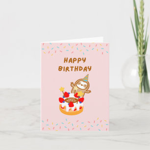 Bonne carte de gâteau d'anniversaire
