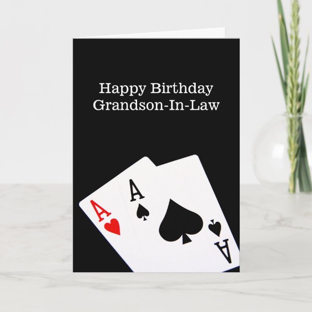 Bonne carte de grand-fils d'anniversaire (Devant)