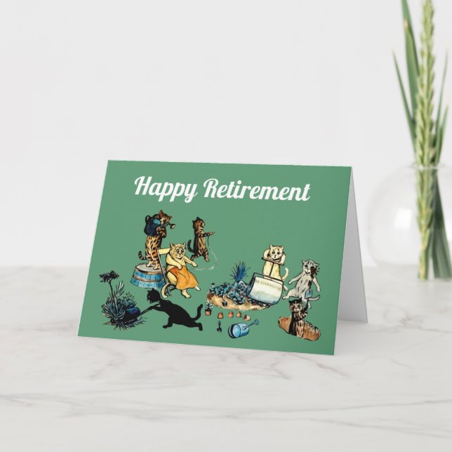 Bonne carte de jardinage de retraite (Devant)