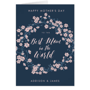 Bonne carte de la fête des mères Meilleure maman W