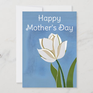 Bonne carte de la fête des mères, tulipe, fleur,