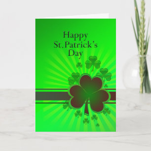 Bonne carte de la Saint Patrick