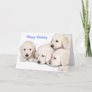 Bonne carte de marionnettes d'amoureux Labrador Re