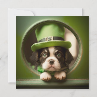 Bonne carte de marionnettes pour la Saint Patrick'