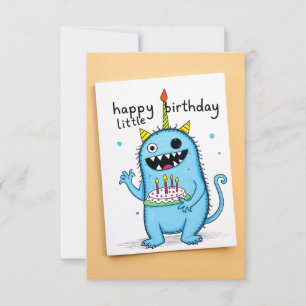 Bonne carte de monstre d'anniversaire