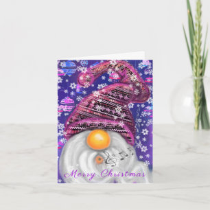 Bonne carte de Noël Gnome