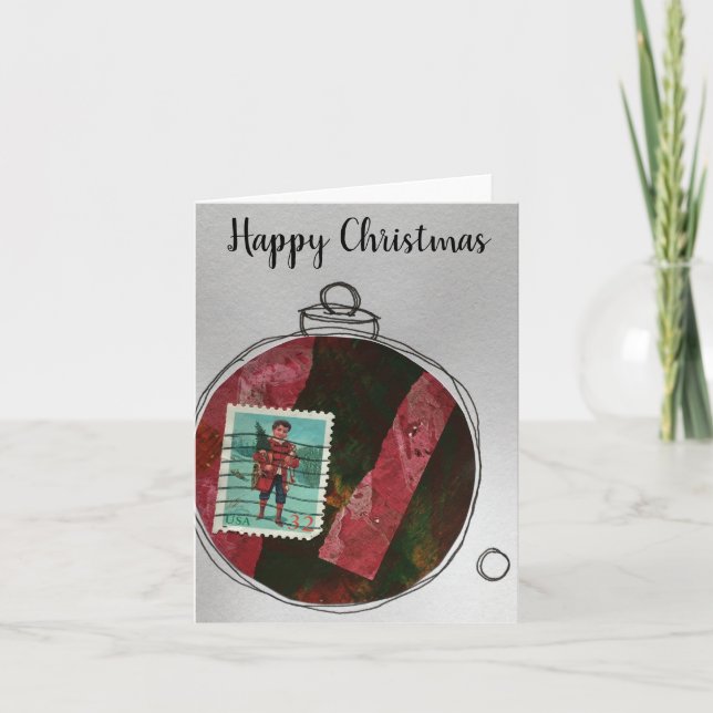 Bonne carte de Noël - ornement dessiné à la main 2 (Devant)