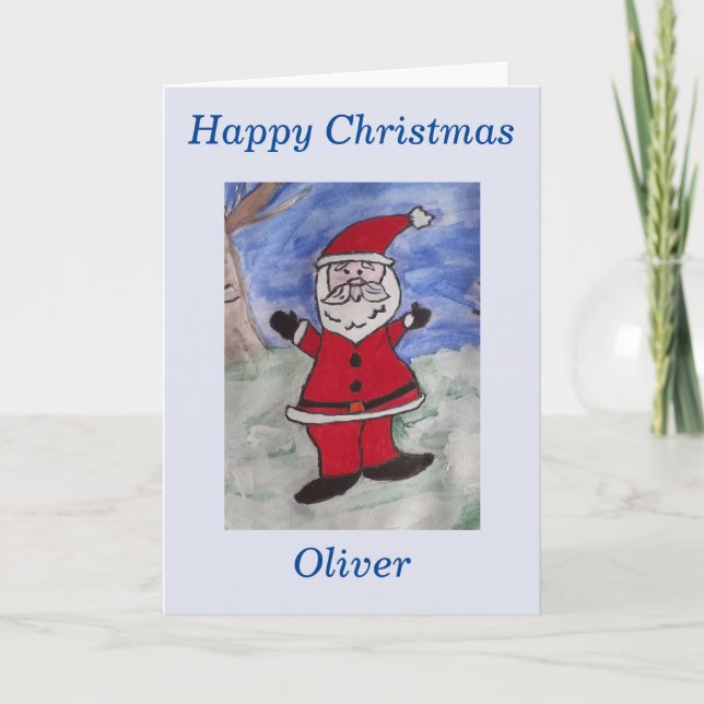 Bonne carte de Noël Père Noël (Devant)